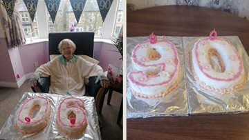 90th birthday celebrations at County Durham care home